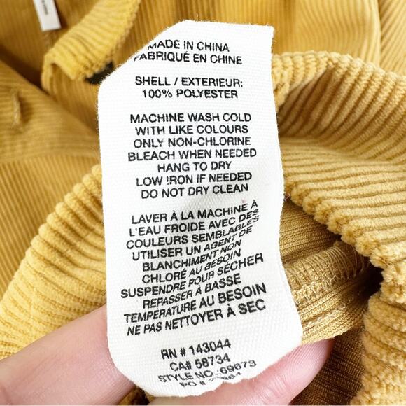 NEW Avec Les Filles Button Front Corduroy Shirt Jacket Shacket Size Large - Picture 8 of 10